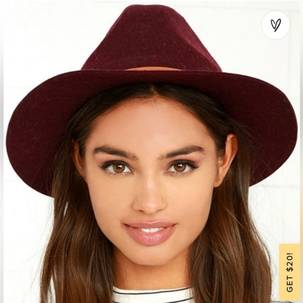 Billabong Better over here Fedora hat maroon - Picture 1 of 6